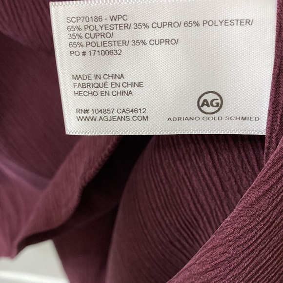 Adriano Goldschmied v neck oversized blouse long sleeve tie cuffs NWT Medium - Picture 3 of 4